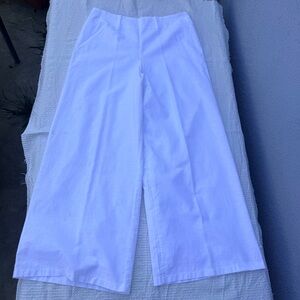 Sndys lined linen like new white wide leg pants